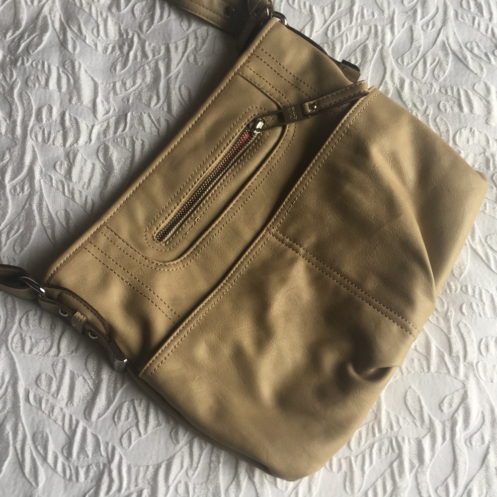 Tyler Rodan Tan Vegan leather bag purse tote M111